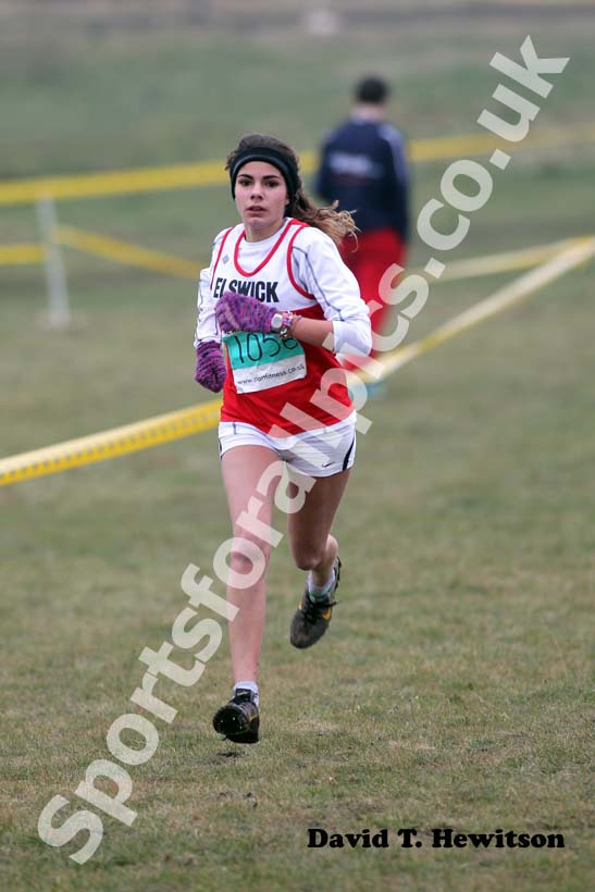 No 1056,  Junior Women North East Harrier League, Wrekerton, Gateshead.